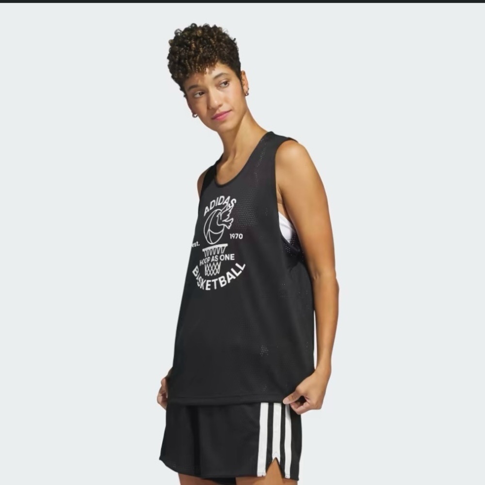 Adidas Women's Hoop as One Basketball Jersey - Picture 3 of 9
